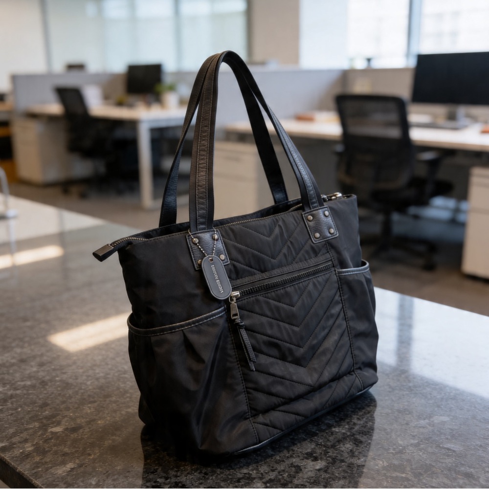 Cynthia Rowley | Black Quilted Tote Bag